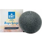 Bewit konjaková houbička Slim Round bambusové Uhlí – Zboží Mobilmania