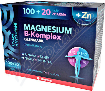 Glenmark Magnesium B-komplex 120 tablet od 173 Kč - Heureka.cz