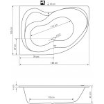 AQUALINE CIDLINA 150 x 105 cm G3618 – Sleviste.cz