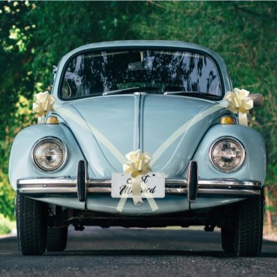 Chaks Chaks Dekorácia na auto s mašľami - Ivory – Zboží Dáma