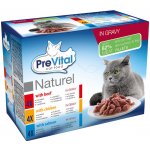 PreVital Naturel Kompletní krmivo pro dospělé kočky 12 x 85 g – Hledejceny.cz