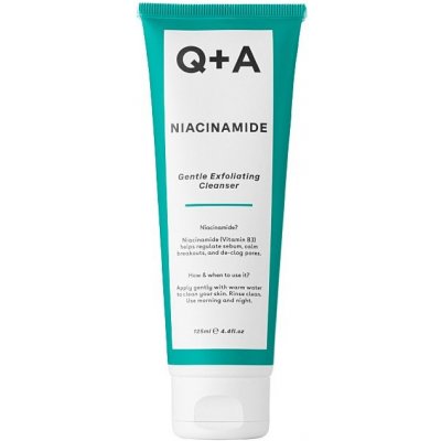 Q+A London Niacinamide Gentle Exfoliating Cleanser čisticí gel s niacinamidem 125 ml