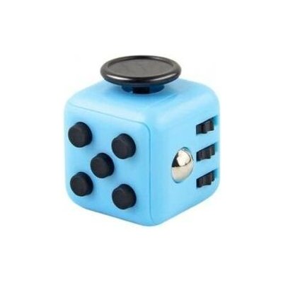 FIDGET CUBE 3 5 x 3 5 cm Modrá černá – Zboží Mobilmania
