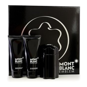 Mont Blanc Emblem EDT 100 ml + balzám po holení 100 ml + sprchový gel 100 ml dárková sada