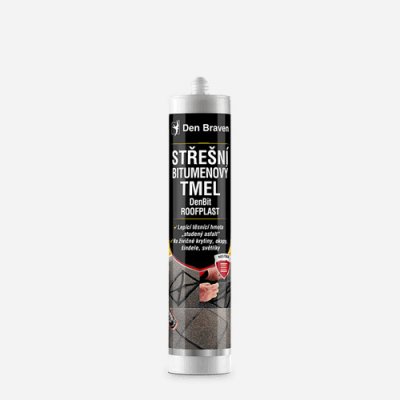DEBBEX by Den Braven Střešní bitumenový tmel DenBit Roofplast 310ml Balení: 280 ml, Typ obalu: kartuše – Hledejceny.cz