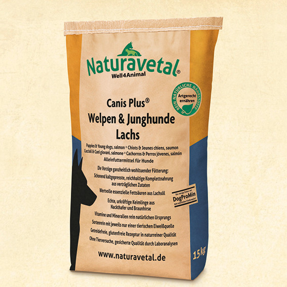 Naturavetal CANIS PLUS pro štěňata s lososem 5 kg