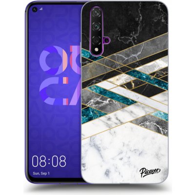 Pouzdro Picasee ULTIMATE CASE Huawei Nova 5T - Black & White geometry – Zboží Mobilmania