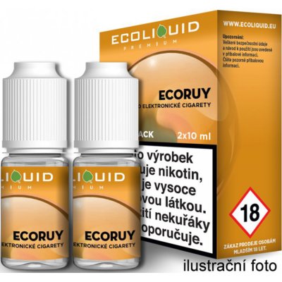 Ecoliquid Double Pack ECORUY 2 x 10 ml 3 mg – Zboží Mobilmania