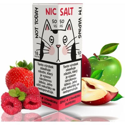 Not Today Salt - Apple Strawberry Raspberry 10 ml 18 mg – Zboží Mobilmania