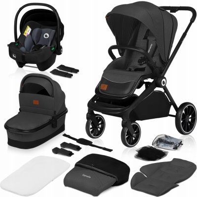 Lionelo MIKA Kombinovaný 3v1 Grey Graphite 2022 – Hledejceny.cz