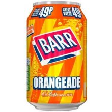 Barr sycená limonáda s příchutí pomeranče 330 ml