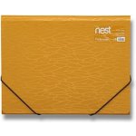 Foldermate Tříchlopňové s gumou NEST Action Case A4 Zlatožlutá – Zboží Mobilmania