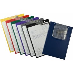 EICHNER Desky na dokumenty A4, se suchým zipem, poutkem a kapsou na klíče, Plus modrá