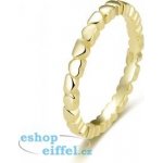 Beneto Pozlacený stříbrný se srdíčky AGG344 Gold – Zboží Dáma