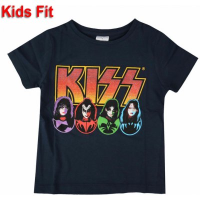 Tričko metal ROCK OFF Kiss Logo Faces & Icons černá – Hledejceny.cz