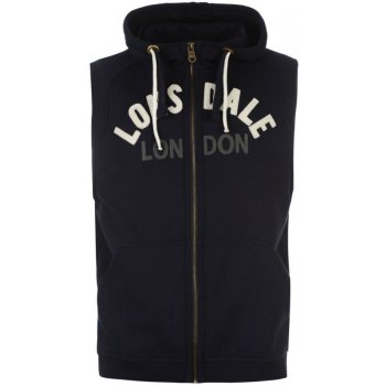 Lonsdale Box Sleeveless Mens Hooded Top Navy