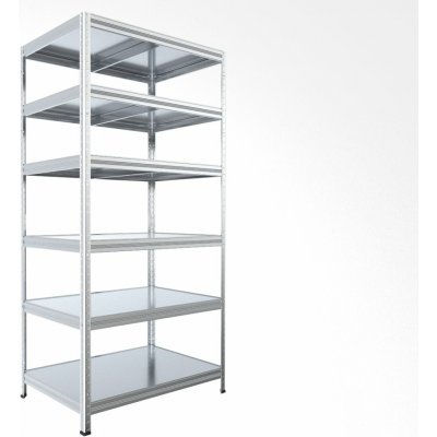 Biedrax Regál 35 x 75 x 210 cm 6 polic pozink – Zboží Dáma