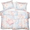 Povlečení SCANquilt povlečení SATÉN DESIGN ice bloom šedolososová 140x220 70x90