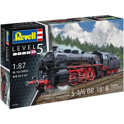 Revell Express locomotive BR 02 & Tender 22T30 Plastic ModelKit lokomotiva 02171 1:87