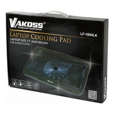Vakoss LF-1854LK chladicí podložka pro notebook 43,2 cm (17") Černá – Zboží Živě