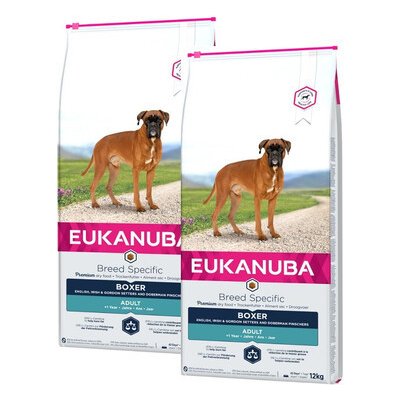 Eukanuba Adult Breeds Specific Boxer Chicken 2 x 12 kg – Hledejceny.cz