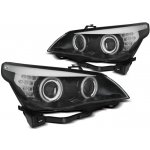 TUNING-TEC, Přední světla, BMW 5 E60/E61, 2003-2007, ANGEL EYES CCFL BLACK LED INDIC. – Zbozi.Blesk.cz