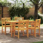 Omaxi 827975 Zahradní křeslo 4 ks Hnědá 56 x 56 x 90 cm – Hledejceny.cz