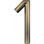 Číslice "1" na dveře NZ 75mm Bronz – Zboží Mobilmania