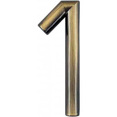 Číslice "1" na dveře NZ 75mm Bronz – Zboží Mobilmania