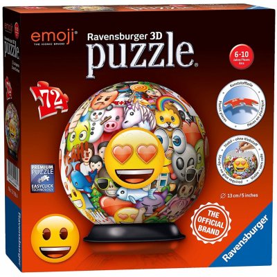 Ravensburger 3D puzzleball Emoji 72 ks