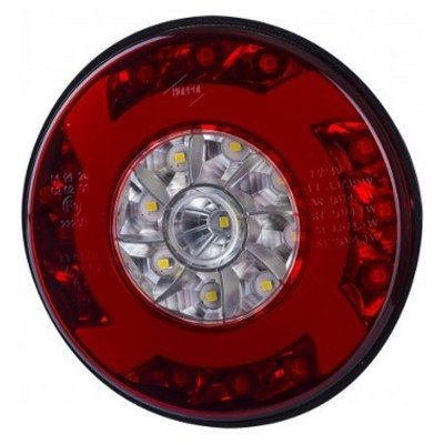 Zadní svítilna Kulatá Kombinovaná Trojfunkční 41 Led 12V 24V Zpětné obrysové světlo a mlhové světlo Horpol | Zboží Auto