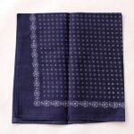 Bavlněný šátek drobné květy 4 modrá bílá – Sleviste.cz