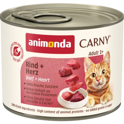 Animonda Carny Adult hovězí & srdce 12 x 200 g – Hledejceny.cz