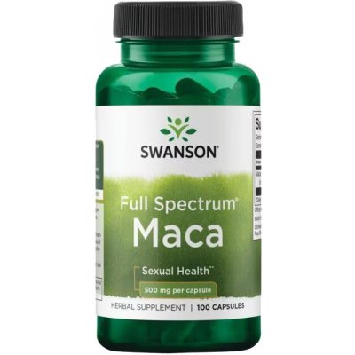 Swanson Maca Horská (Lepidium meyenii), 500 mg, 100 kapslí