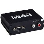 PremiumCord VGA+stereo audio elektronický konvertor na rozhraní HDMI, khcon-24