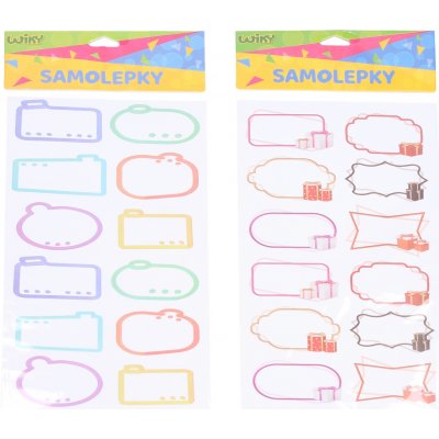 Samolepící jmenovky 14x31,5 cm – Zboží Dáma