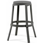 Nardi Šedá plastová zahradní barová židle Stack Maxi 76,5 cm – Hledejceny.cz