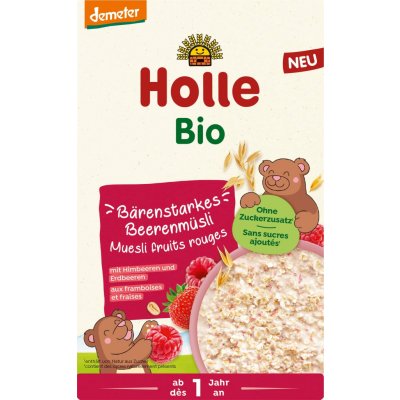 Holle Bio Müsli s kousky jahod a malin 200 g – Zboží Dáma