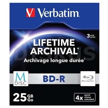 Verbatim BD-R 25GB 4x, slim box 3ks (43827)