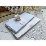 Sri Aurobindo Handmade Paper Bavlněný ruční papír - menu karta 10x21 cm Barevnost: modrá – Zboží Mobilmania