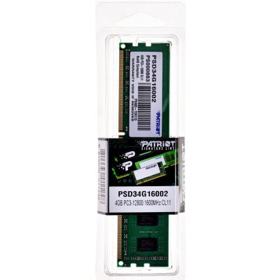 Patriot Signature Line DDR3 4GB 1600MHz CL9 PSD34G16002