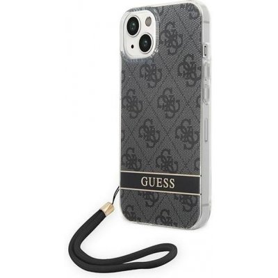 Pouzdro Guess iPhone 14 Plus HC PC/TPU Print 4G Cord černé – Zboží Mobilmania