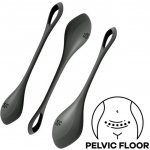 Satisfyer Sada vaginálních činek YONI POWER 2 TRAINING černá – Zboží Dáma