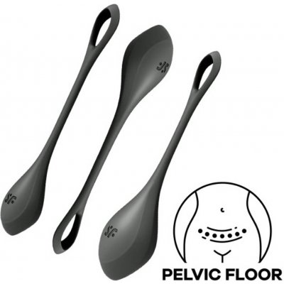 Satisfyer Sada vaginálních činek YONI POWER 2 TRAINING černá – Zboží Dáma