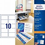 Avery Zweckform 85x54 mm, 185g, 25 listů, matné, bílé C32010-25 – Sleviste.cz