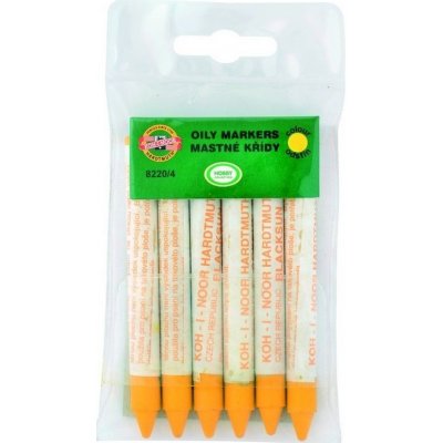 Koh-i-noor křída na sklo a porcelán 8220 průmyslová 6 ks žlutá – Sleviste.cz