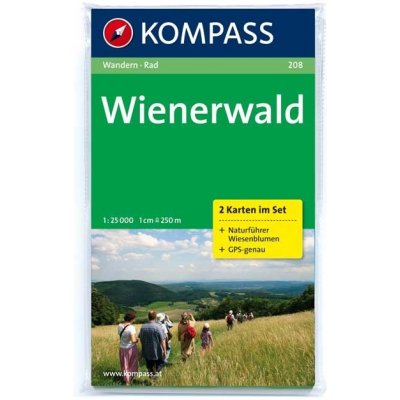 Kompass: WK 208 Wienerwald 1:25 000