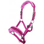 HKM Ohlávka Glitter s fleece podložením Modrá – Sleviste.cz