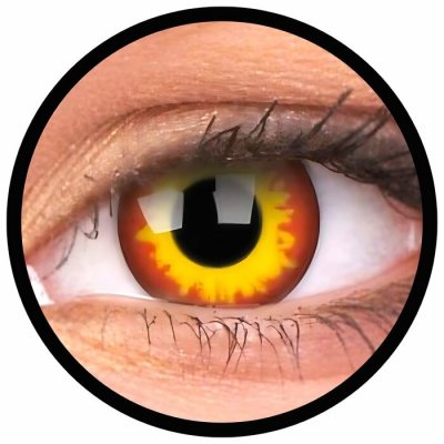 MaxVue Vision ColourVue Crazy čočky Wildfire 2 ks tříměsíční nedioptrické – Hledejceny.cz
