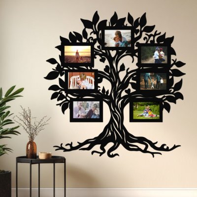 dřevo života Dřevěný fotorámeček Strom příběhů Zvolte barvu dekoru: Černá, Velikost fotografie: 10x15 – Sleviste.cz
